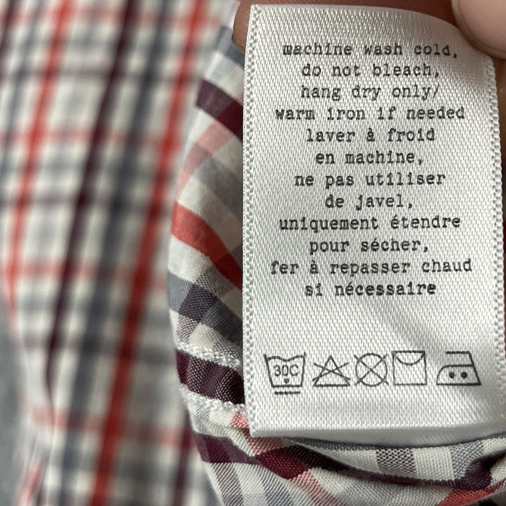 Rag Bone Tailored Workwear Shirt Mens Large Plaid Button Down Long Sleeve - Picture 7 of 16